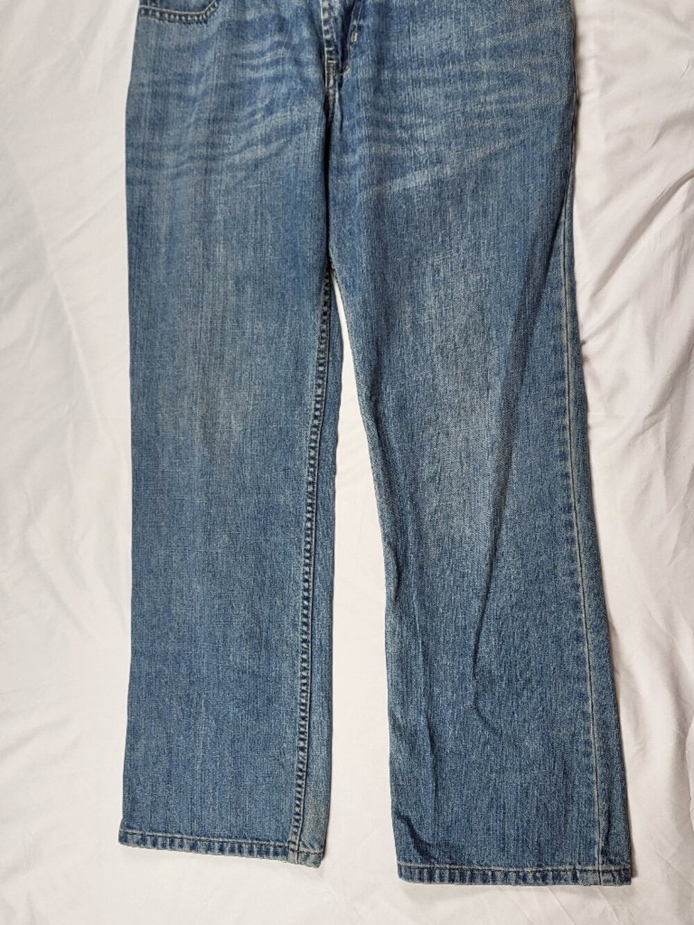 Old Navy Jeans 30x30 Boot Cut Wide Leg Straight Blue Denim Y2k - Picture 3 of 12